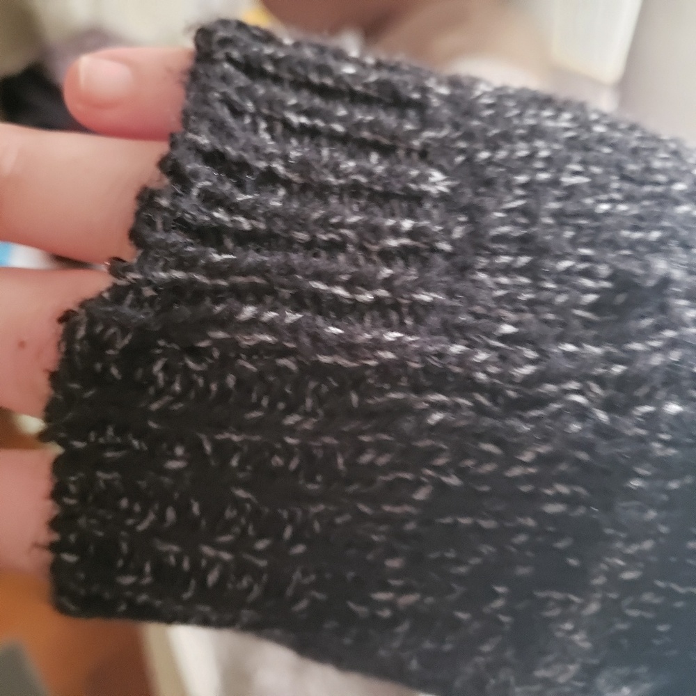 Black soft wool open duster cardigan - Picture 4 of 4